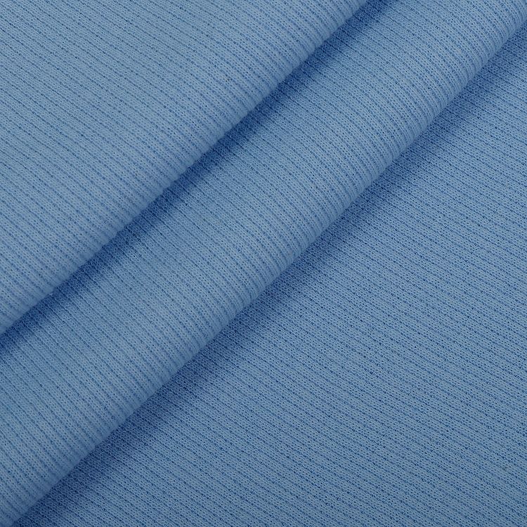 Ткань трикотаж Кашкорсе с лайкрой, 3 м x 120 см, 220 г/м², цвет: небо, TBY — картинка 4