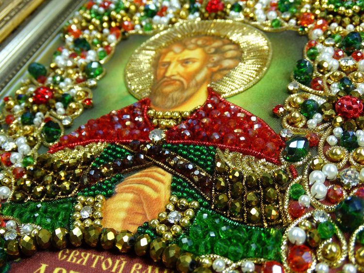 Набор вышивки хрустальными камнями «Святой Артемий» — картинка 4