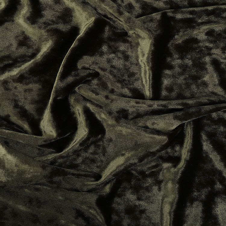 Бархат мраморный 6 м, ширина 150 см, 240 г/м2, цвет: 30 оливковый, TBY — картинка 2