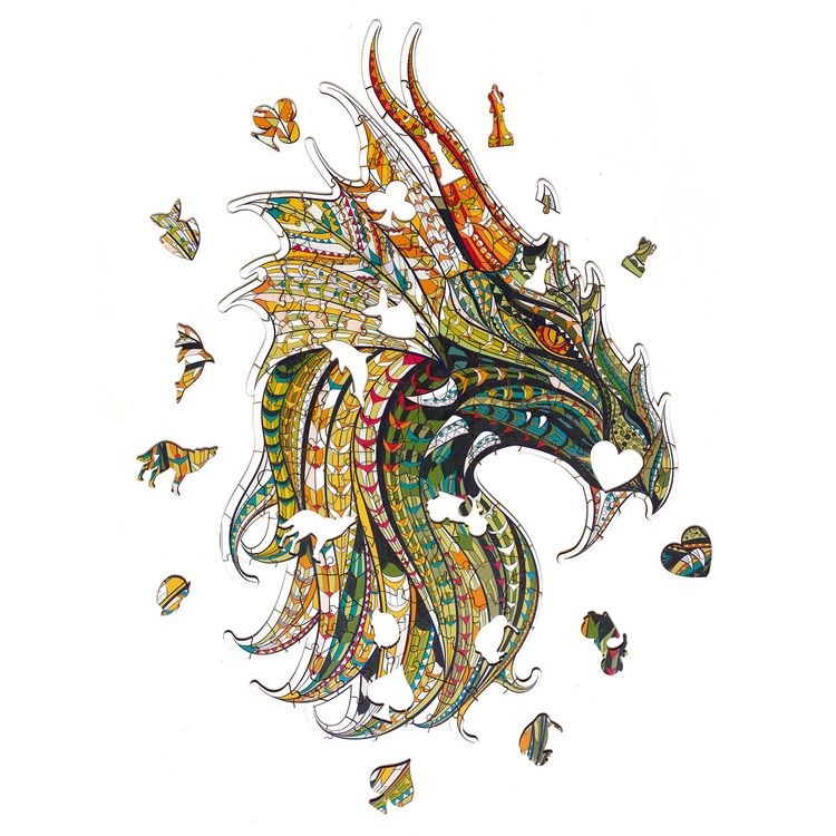Деревянные пазлы Артвентура «Китайский дракон»