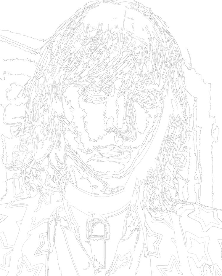 Картина по номерам «Группа Maneskin Манескин: Томас Раджи» — картинка 3