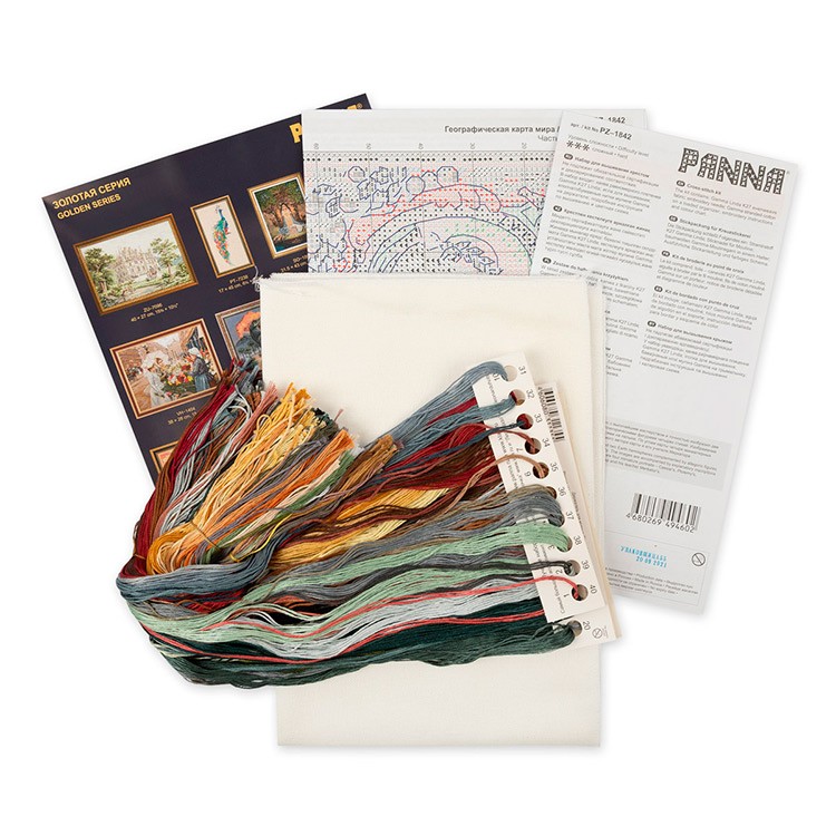 Набор для вышивания «Географическая карта мира» — картинка 2
