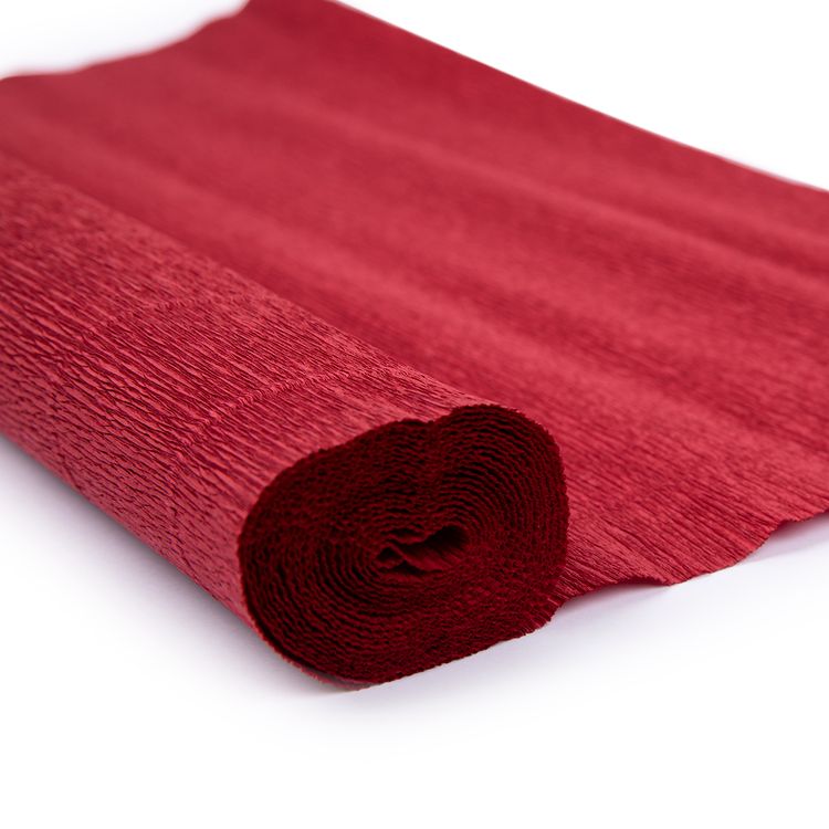 Гофрированная бумага 50х250 cм, 180 г/м2, цвет: 583 бордовый, Blumentag — картинка 2