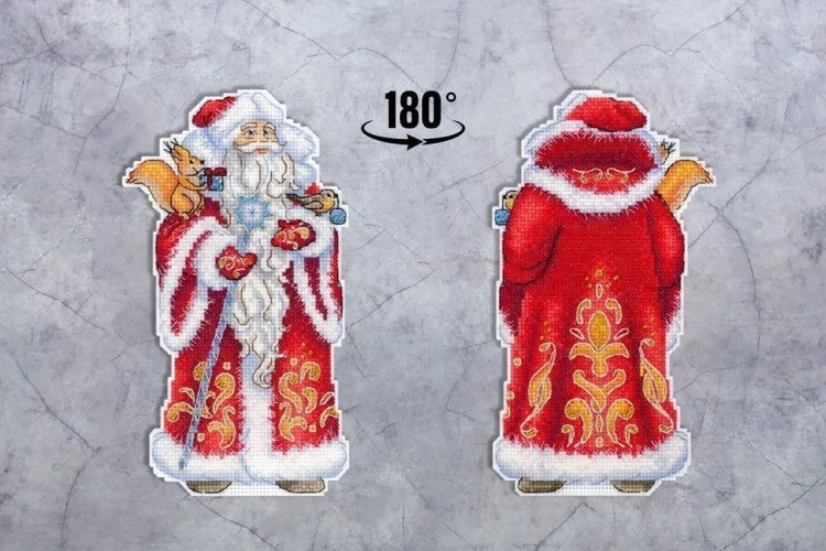 Набор для вышивания «Дед Мороз, с подставкой» — картинка 6