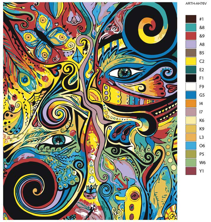 Картина по номерам «Абстракция» — картинка 2