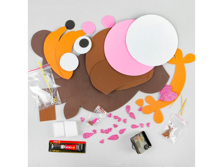 Часы из фоамирана «Сова» — картинка 3