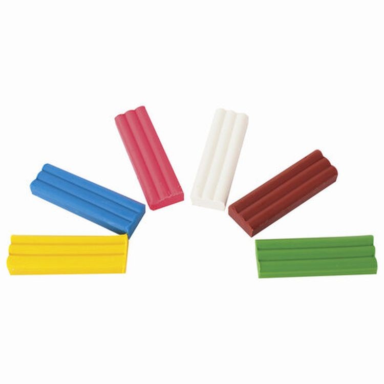 Пластилин восковой Brauberg «Магия цвета», 6 цветов, 90 г, со стеком — картинка 3