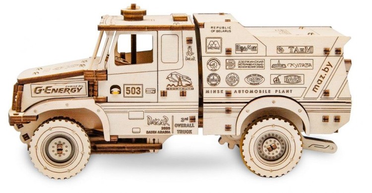 Конструктор из дерева «МАЗ-6440RR», Eco Wood Art — картинка 2