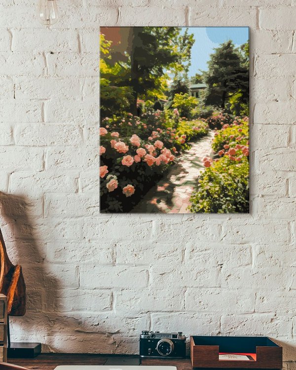 Картина по номерам «Дорожка в саду роз» — картинка 3