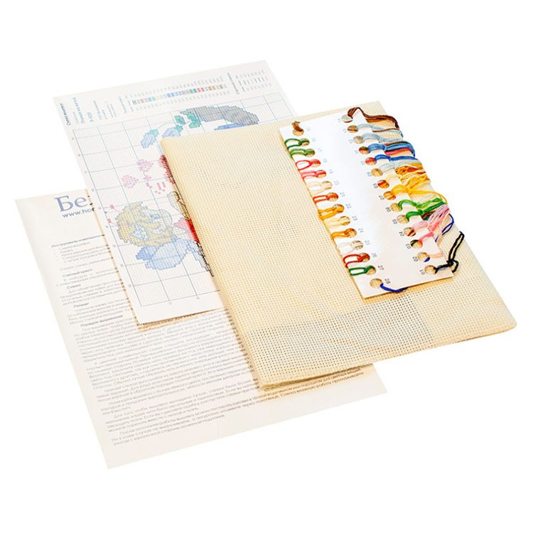 Подушка «Птички на ветке» (канва бежевая) — картинка 2