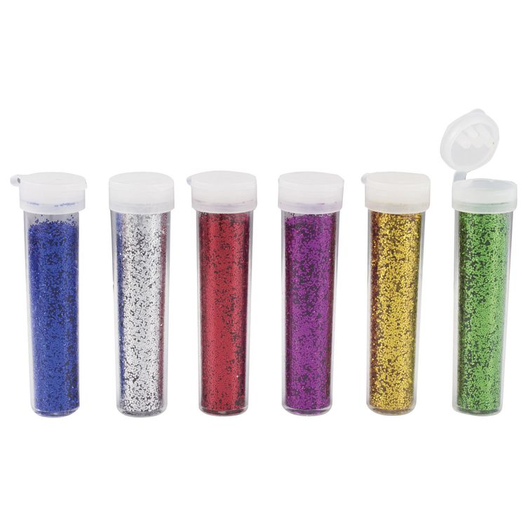 Блестки (глиттер), 6 цветов по 6,5 грамм, Остров Сокровищ — картинка 2