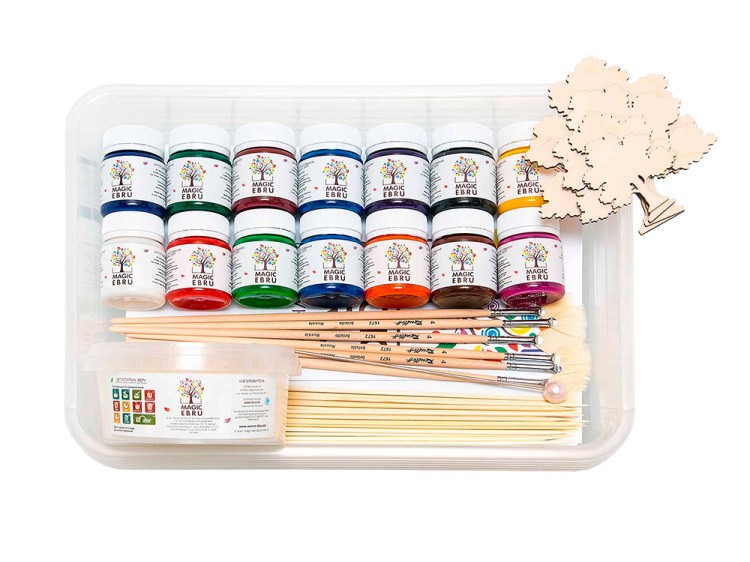 Набор для эбру «Studio» 14 цветов, Magic EBRU — картинка 2