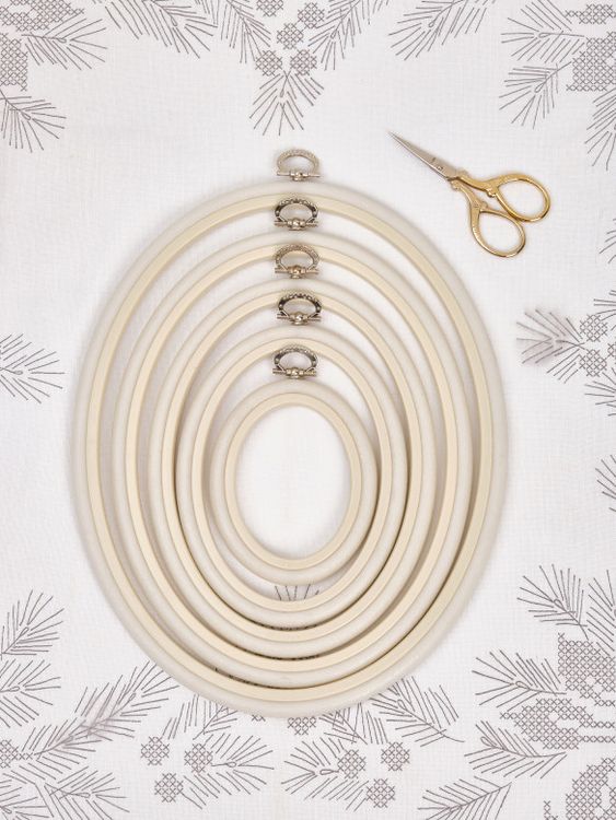 Пяльцы-рамка каучуковые овальные диаметр 125х150 мм, h=10, Nurge — картинка 4