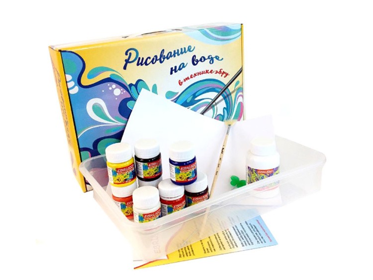 Набор для эбру «Мастер» №1, 8 цветов, Ebrusso — картинка 2