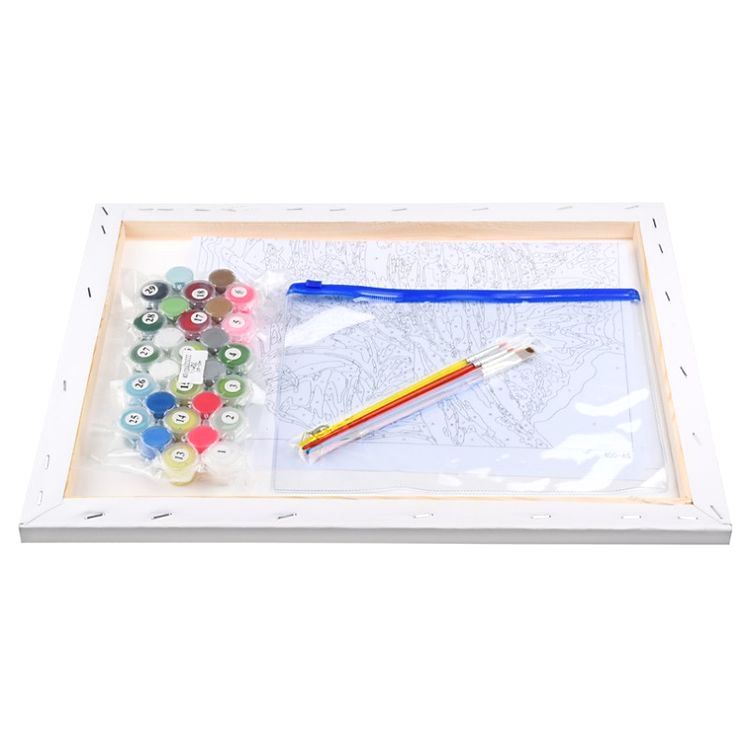 Картина по номерам «Ара на ветке» — картинка 3