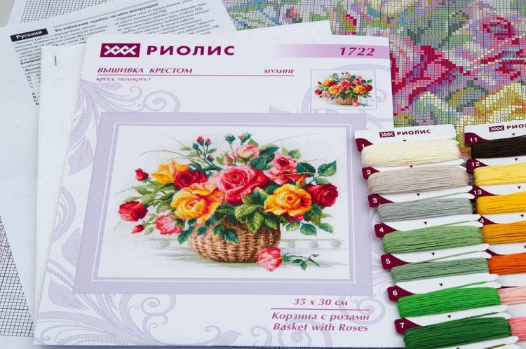Набор для вышивания «Корзина с розами» — картинка 5