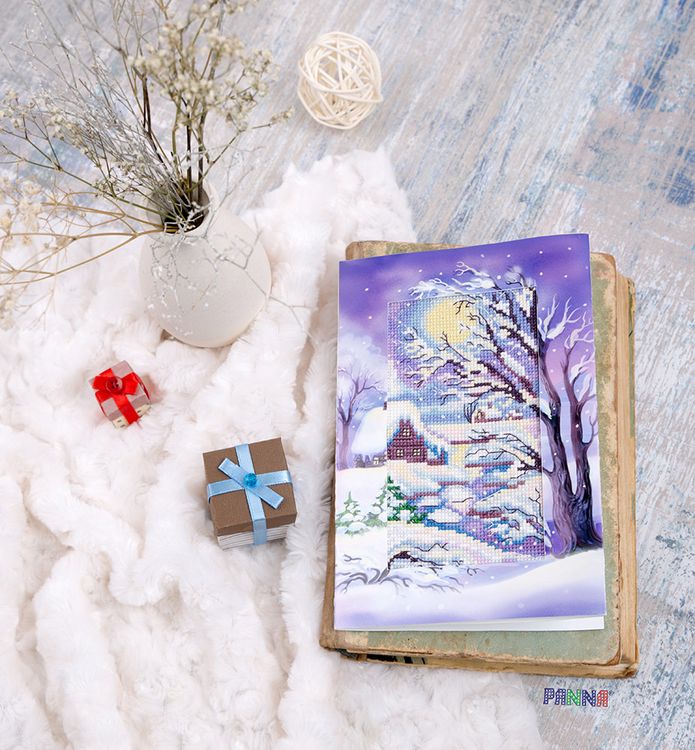 Набор для вышивания «Открытка. Лунная ночь» — картинка 2