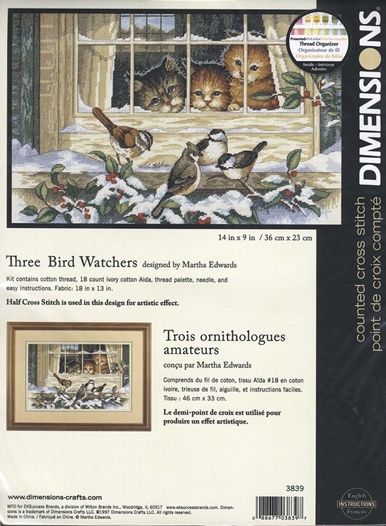 Набор для вышивания «Трое наблюдателей» — картинка 3