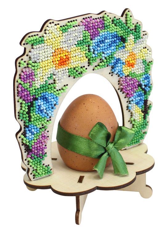 Набор для вышивания «Подставка под яйцо. Цветочная арка»