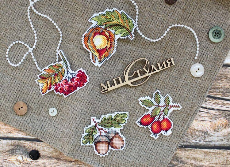 Набор для вышивания «Магниты. Дарования осени» — картинка 2