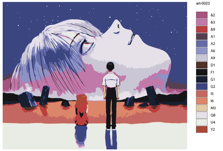 Картина по номерам «Evangelion Евангелион: Постер Конец Евангелиона» — картинка 2