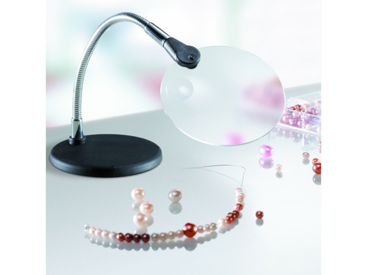 Лупа настольная на гибком держателе, увеличение Х2.25, Х4, Daylight — картинка 3