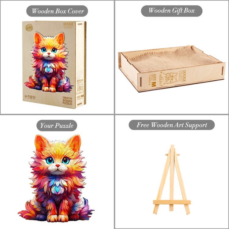 Деревянные пазлы «Рыжий пушистик S», Woodbests — картинка 6