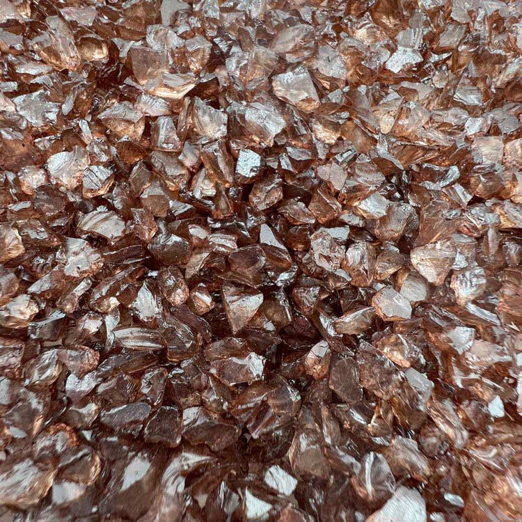 Стеклянная крошка коричневая, 100 г — картинка 2