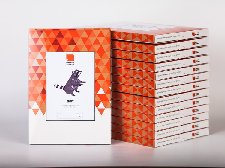 Бумажная модель для склеивания фигура «Енот» — картинка 5