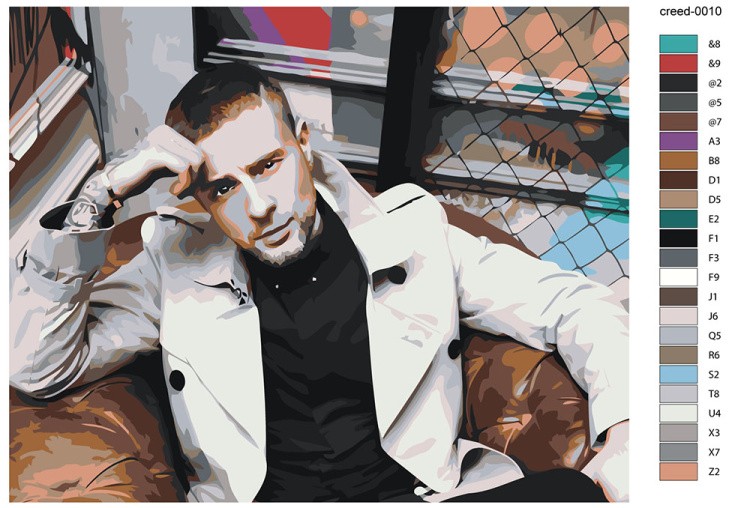 Картина по номерам «Егор Крид 13» — картинка 2