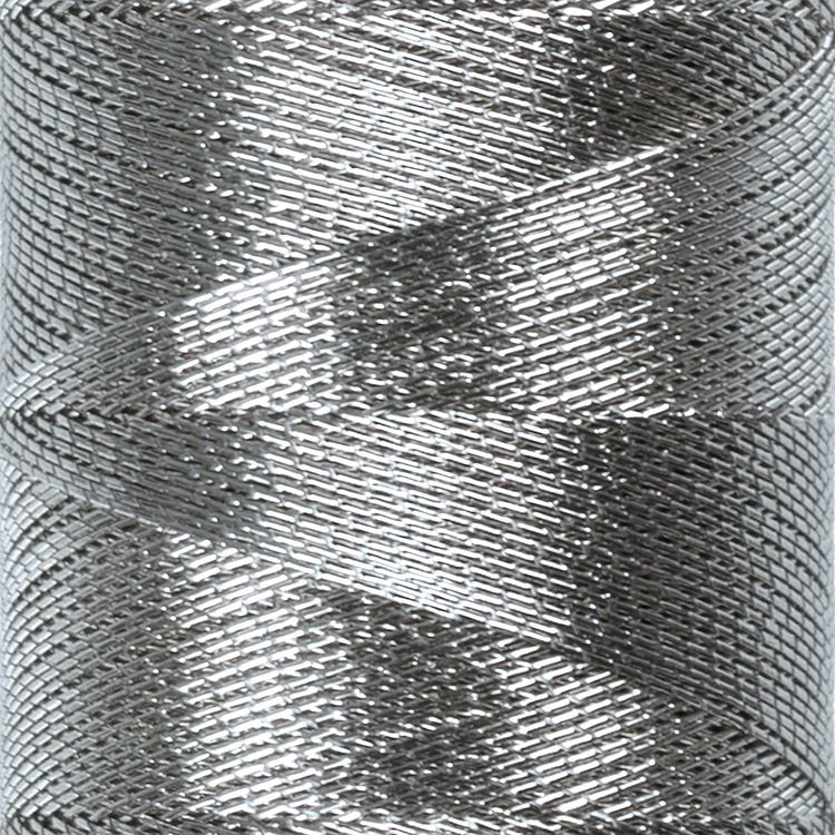 Нитки металлизированные, 100% полиэстер, 12 шт. по 100 м, цвет: под серебро, Gamma — картинка 2