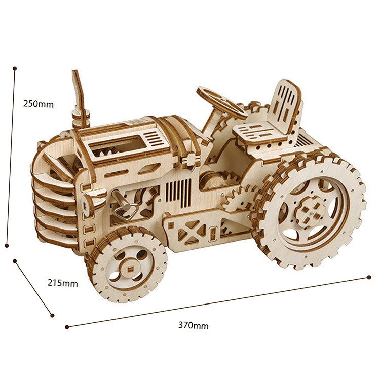 Деревянный конструктор Трактор — картинка 2