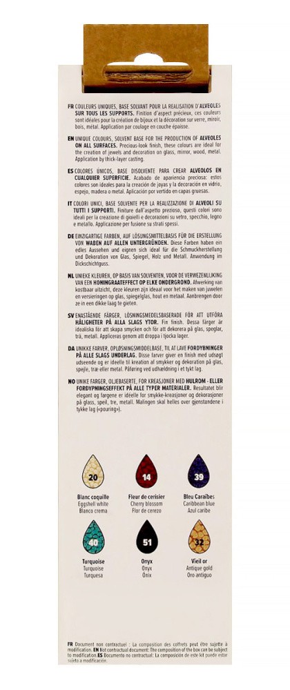 Набор красок Pebeo Fantasy Prisme «Открытие» с фактурным эффектом, 6 цв. — картинка 6