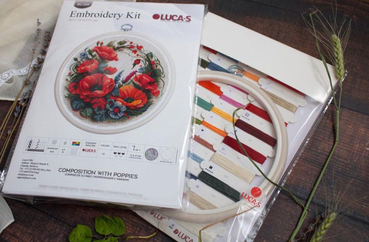 Набор для вышивания «Композиция с маками» — картинка 9