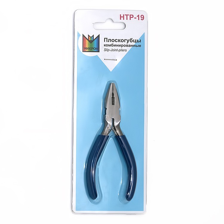 Комбинированные плоскогубцы металл, в блистере, Micron — картинка 2