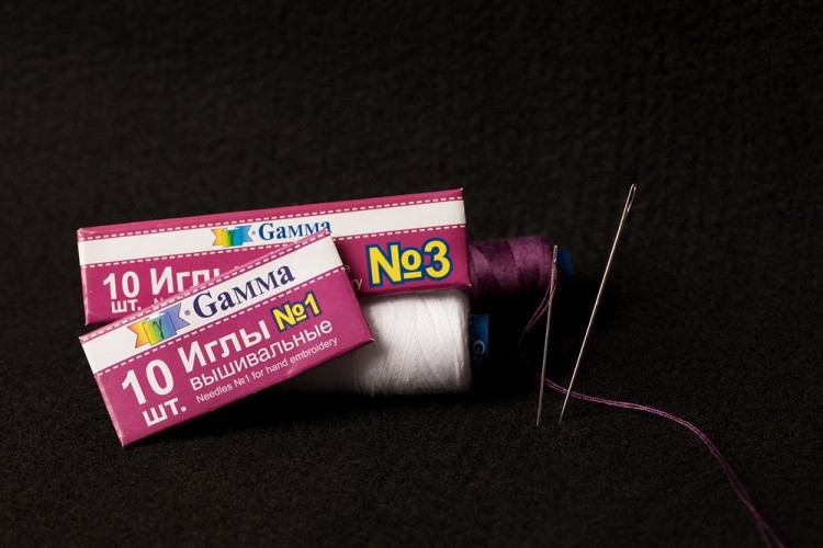 Иглы для шитья ручные №3 вышивальные 10 шт., Gamma — картинка 4