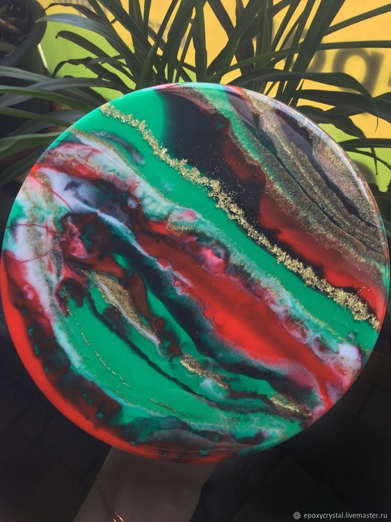 Набор для создания картины эпоксидной смолой MixArt Resin BOX Золотой лес — картинка 2