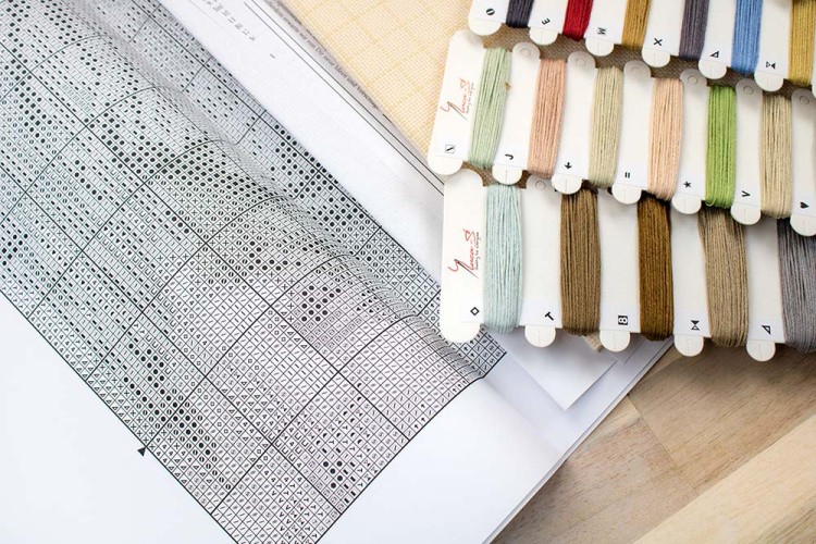 Набор для вышивания «У Фонтана» — картинка 8