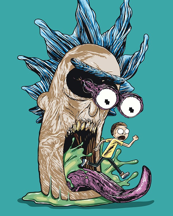 Картина по номерам «Рик и Морти Rick and Morty: Арт 40x50»