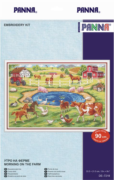 Набор для вышивания «Утро на ферме» — картинка 2