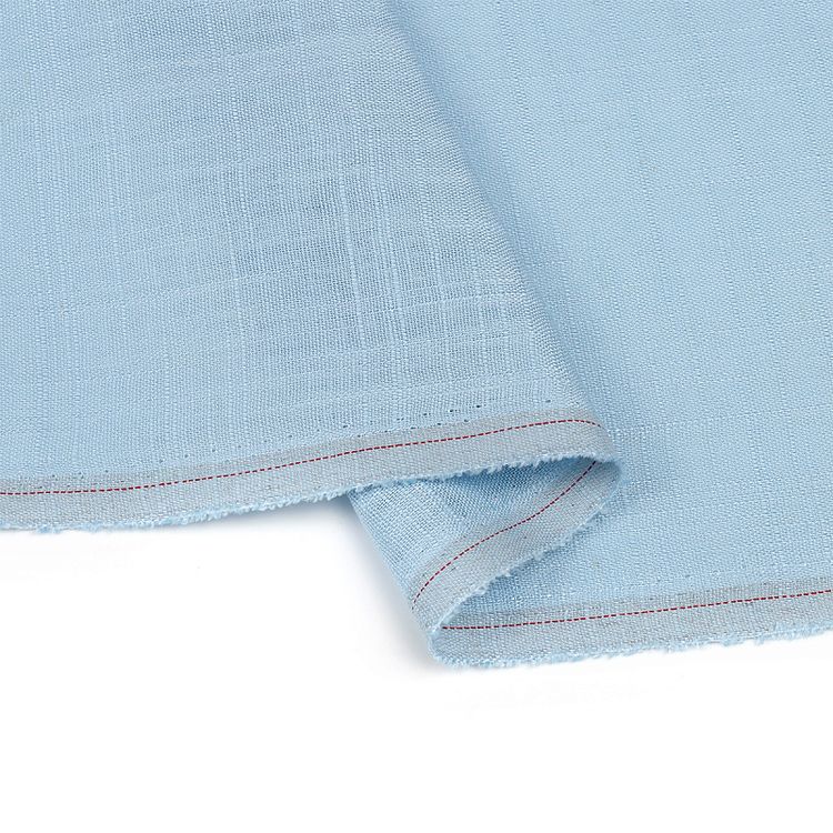 Ткань льняная, 1 м x 140 см, 190 г/м², цвет: небо, TBY — картинка 4