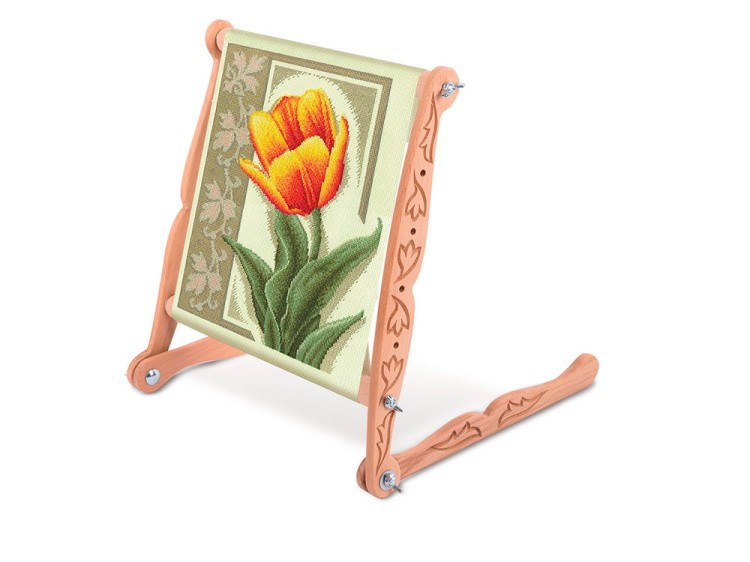 Пяльцы-рамка с опорами Gamma Premium универсальные, 30х30 см, арт. DNP-30 — картинка 2