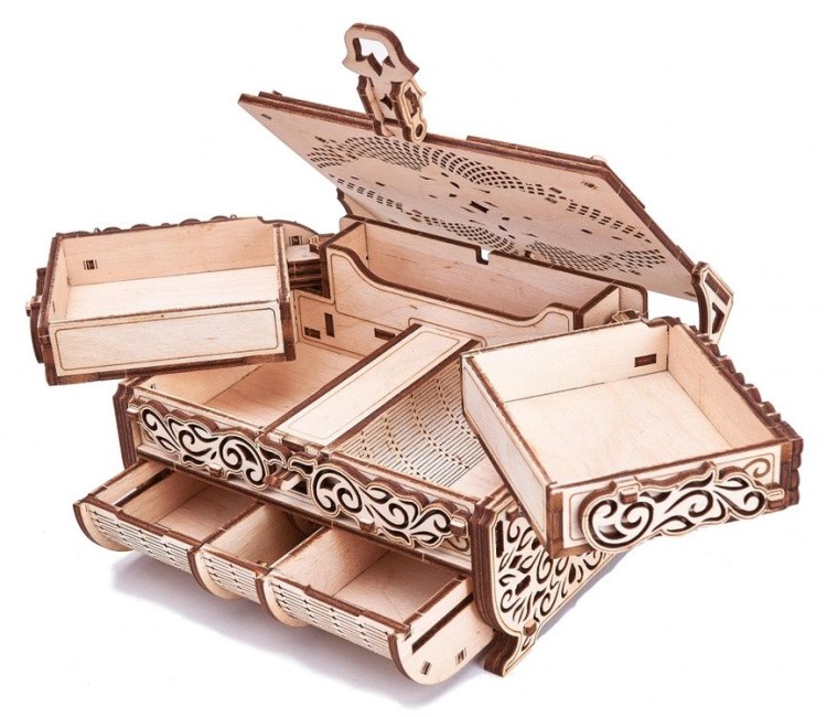 Конструктор из дерева «Шкатулка, декорированная кристаллами Swarovski», Wood Trick — картинка 8