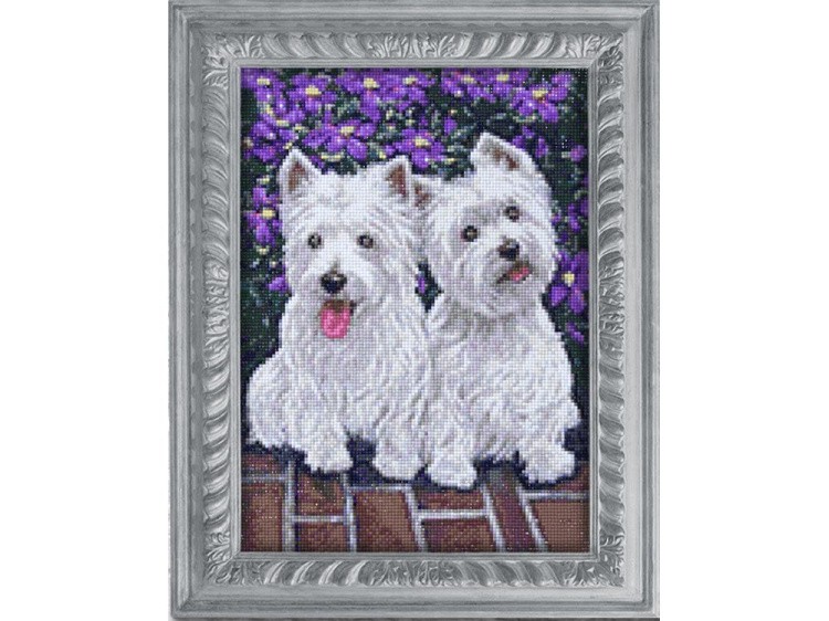 Алмазная вышивка «Близняшки-терьеры» — картинка 3