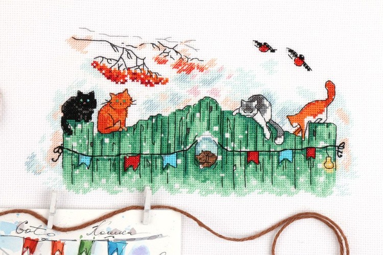 Набор для вышивания «Любопытные хвосты» — картинка 2
