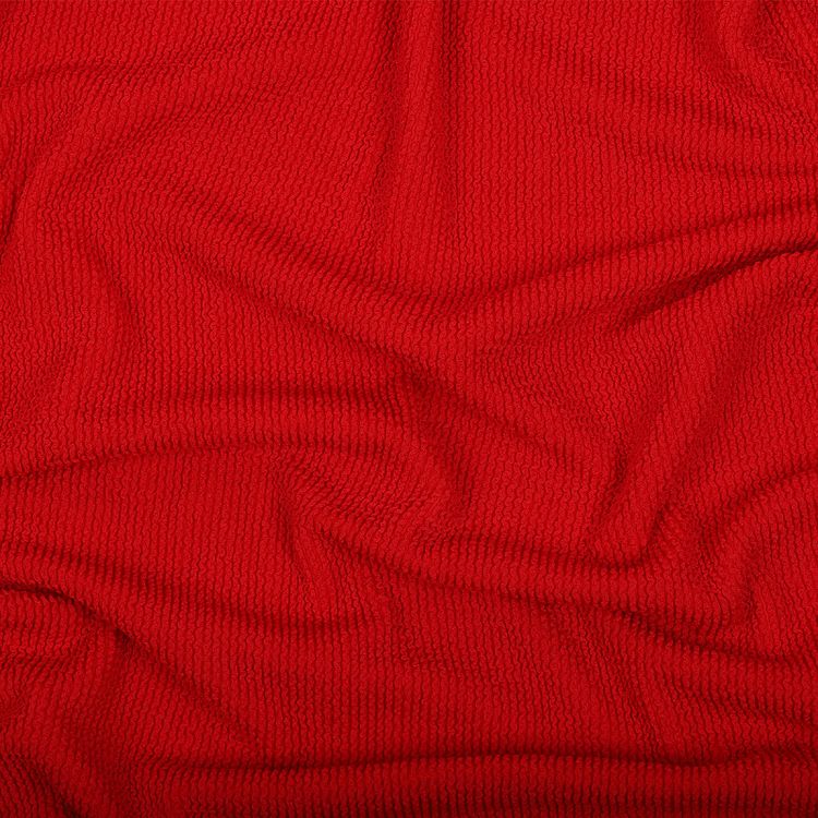 Ткань трикотажная Бифлекс жатка, 3 м, ширина 80 см, 490 г/м², цвет: 3 красный, TBY — картинка 5