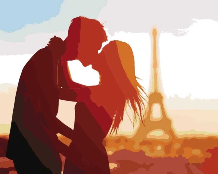 Картина по номерам «Из Парижа с любовью»