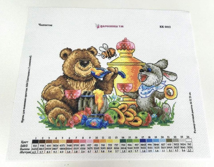 Рисунок на канве «Чаепитие» — картинка 2