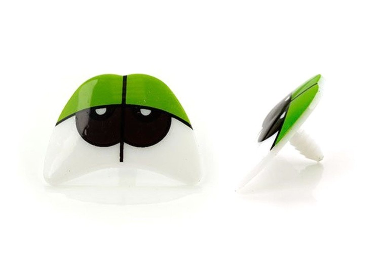 Глаза винтовые сдвоенные (без заглушек), цвет: зеленый, 10 шт., Magic 4 Toys
