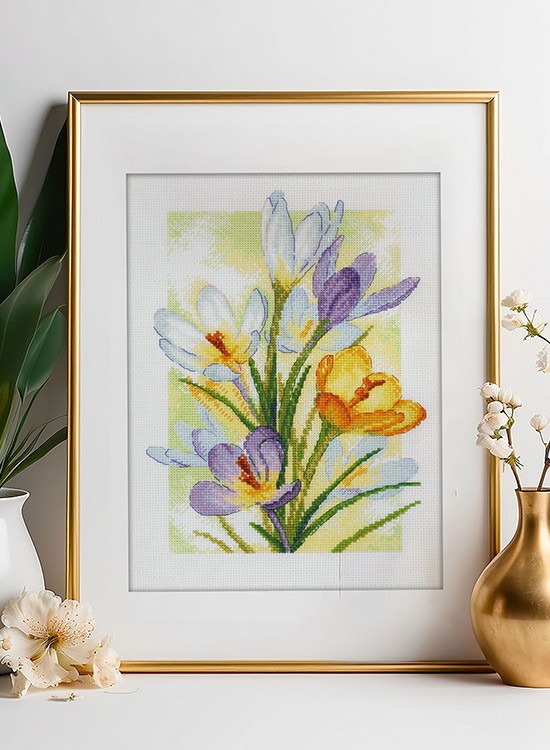 Набор для вышивания «Сияние весны. Крокусы» — картинка 7